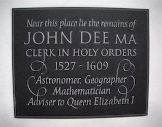 John Dee Plaque